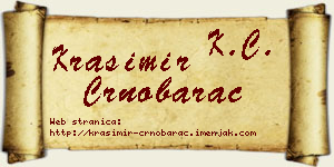Krasimir Crnobarac vizit kartica